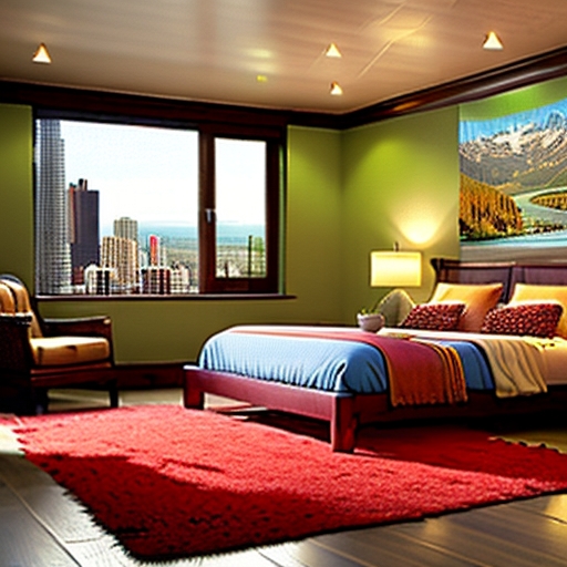 風水タペストリーを使ったお部屋のコーディネート例