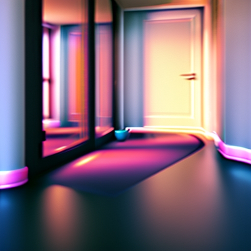 廊下を曲げることで生まれる効果